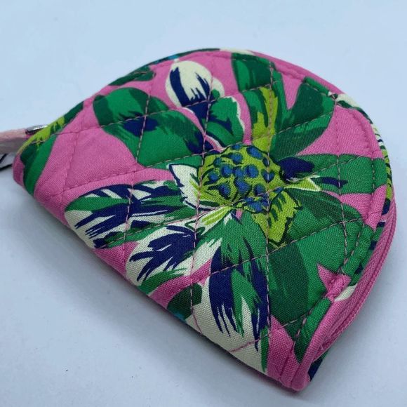Vera Bradley NWT Tropical Paradize Small Zippered Coin Purse / Pouch - Picture 5 of 7